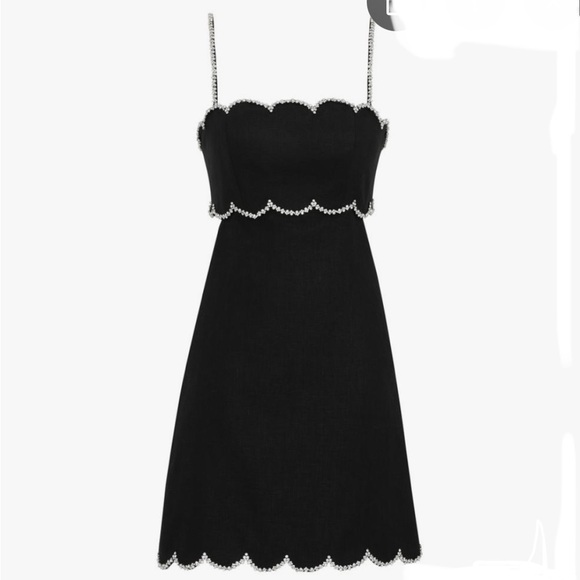crush scalloped mini dress Zimmermann Crush Scalloped Shift Dress